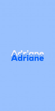 Name DP: Adriane
