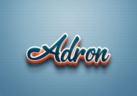 Cursive Name DP: Adron