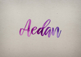 Aedan Watercolor Name DP