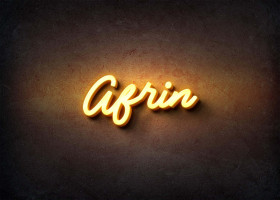 Glow Name Profile Picture for Afrin
