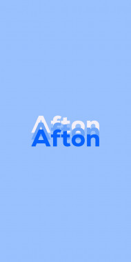 Name DP: Afton