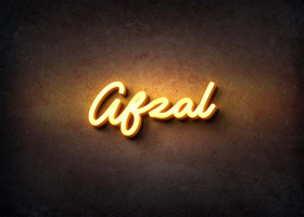 Glow Name Profile Picture for Afzal