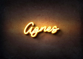 Glow Name Profile Picture for Agnes