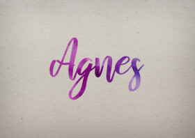 Agnes Watercolor Name DP