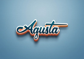 Cursive Name DP: Agusta