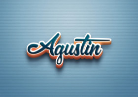 Cursive Name DP: Agustin