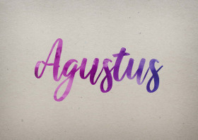 Agustus Watercolor Name DP