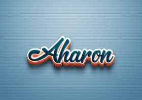 Cursive Name DP: Aharon