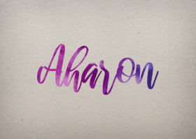 Aharon Watercolor Name DP