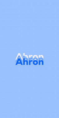 Name DP: Ahron