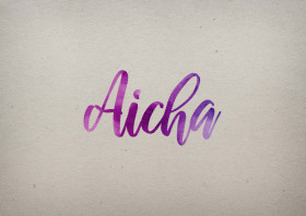 Aicha Watercolor Name DP