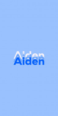 Name DP: Aiden