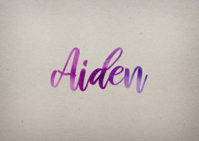 Aiden Watercolor Name DP