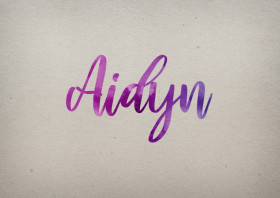 Aidyn Watercolor Name DP