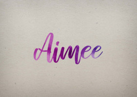 Aimee Watercolor Name DP