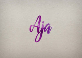 Aja Watercolor Name DP