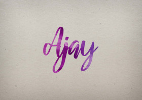 Ajay Watercolor Name DP
