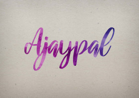 Ajaypal Watercolor Name DP