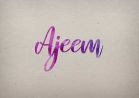 Ajeem Watercolor Name DP