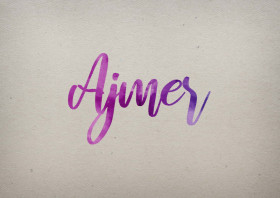 Ajmer Watercolor Name DP