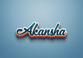 Cursive Name DP: Akansha