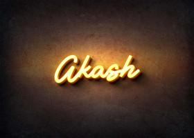 Glow Name Profile Picture for Akash