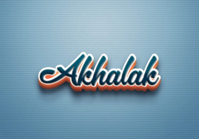 Cursive Name DP: Akhalak