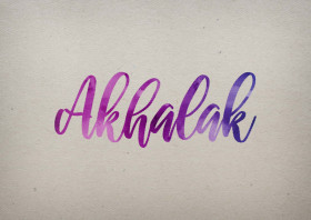 Akhalak Watercolor Name DP