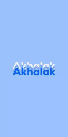 Name DP: Akhalak