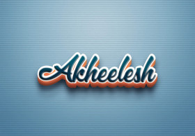 Cursive Name DP: Akheelesh