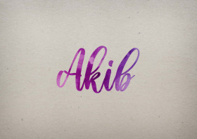 Akib Watercolor Name DP