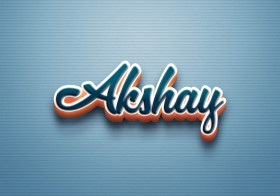 Cursive Name DP: Akshay