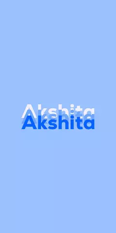 Name DP: Akshita