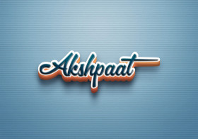 Cursive Name DP: Akshpaat