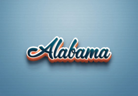Cursive Name DP: Alabama