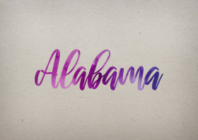Alabama Watercolor Name DP