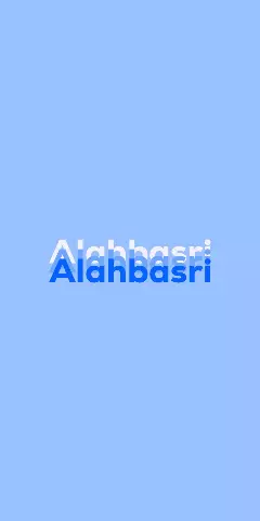 Name DP: Alahbasri