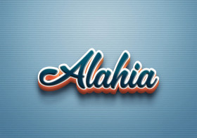 Cursive Name DP: Alahia