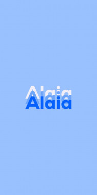 Name DP: Alaia