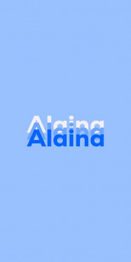 Name DP: Alaina