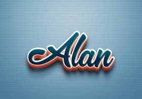 Cursive Name DP: Alan