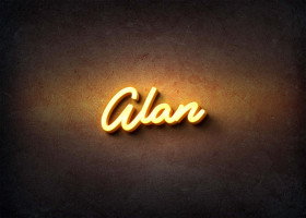Glow Name Profile Picture for Alan