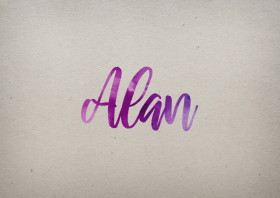 Alan Watercolor Name DP