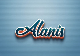 Cursive Name DP: Alanis