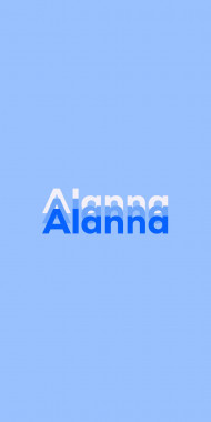 Name DP: Alanna