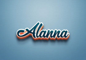 Cursive Name DP: Alanna