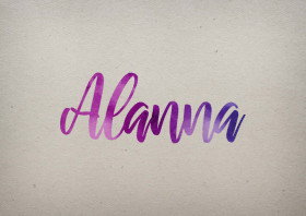 Alanna Watercolor Name DP