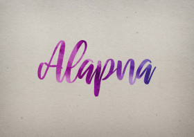 Alapna Watercolor Name DP