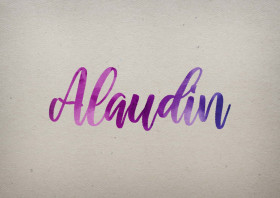 Alaudin Watercolor Name DP