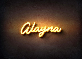 Glow Name Profile Picture for Alayna